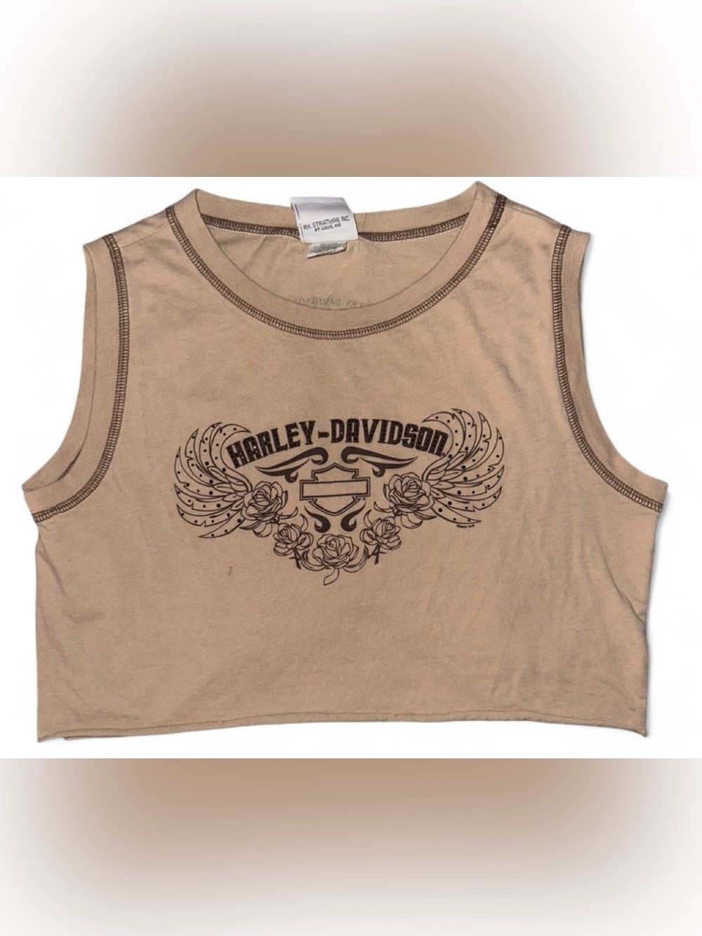 Cropped Harley Davidson Tank Top